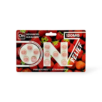 On7 Pseudo Red Relief Tablets Strawberry 120mg